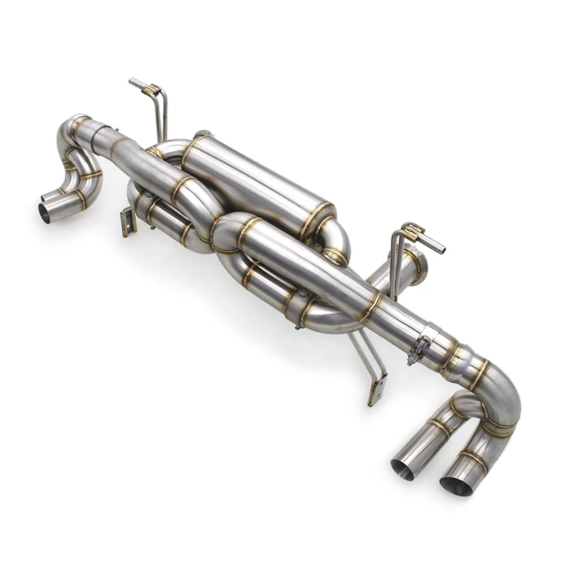 

Auto Valved Sport Stainless Steel Cat Back for Lamborghini Gallardo 5.2 LP550/LP560/LP570 2008-2016 X Pipe Rear Muffler Section