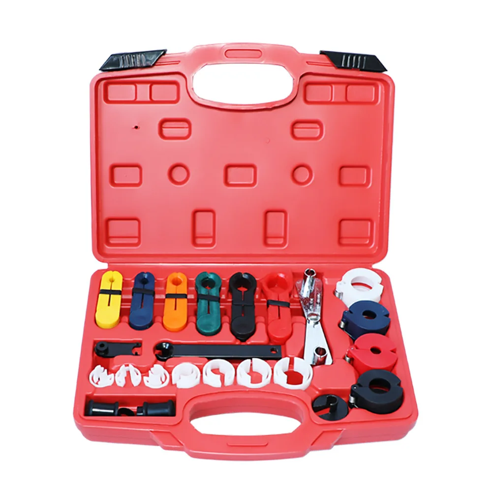 Automotive Ac Refrigerant Hose Disconnect Tool Kit - 22 Piece Set for A/c Hose, Fuel Line, and Air Shrink Tubing Removal