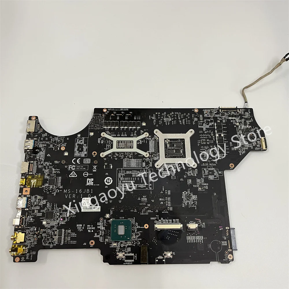 Placa base Original para ordenador portátil MSI GE62VR, GE72VR, GP62VR, GP72VR, ms-16jB1 W/MS-16JB, SR2FP, CPU y GTX1060, 100% prueba OK