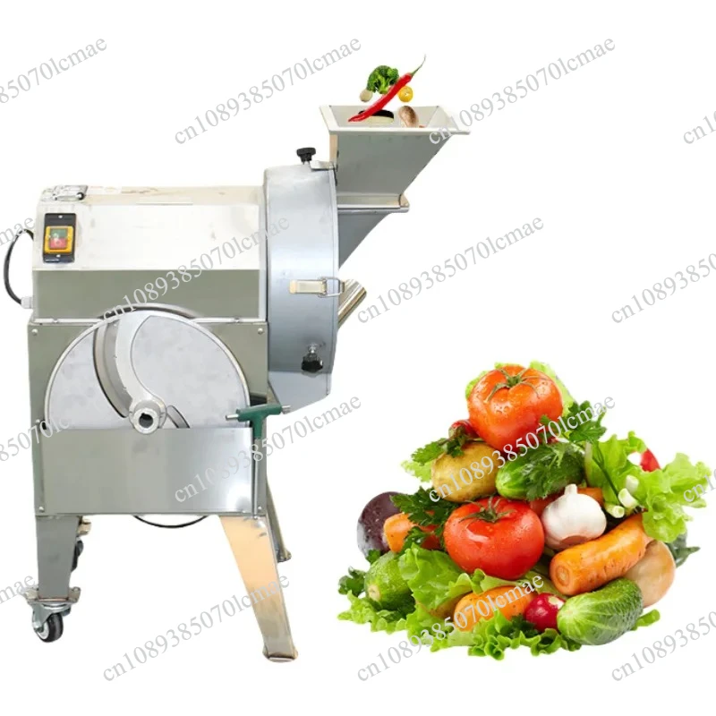 New  Automatic Commercial Electric Multifunctional Stainless-steel Potatoes Cucumber, Carrot, Onion Fruit Vegetable Cutter