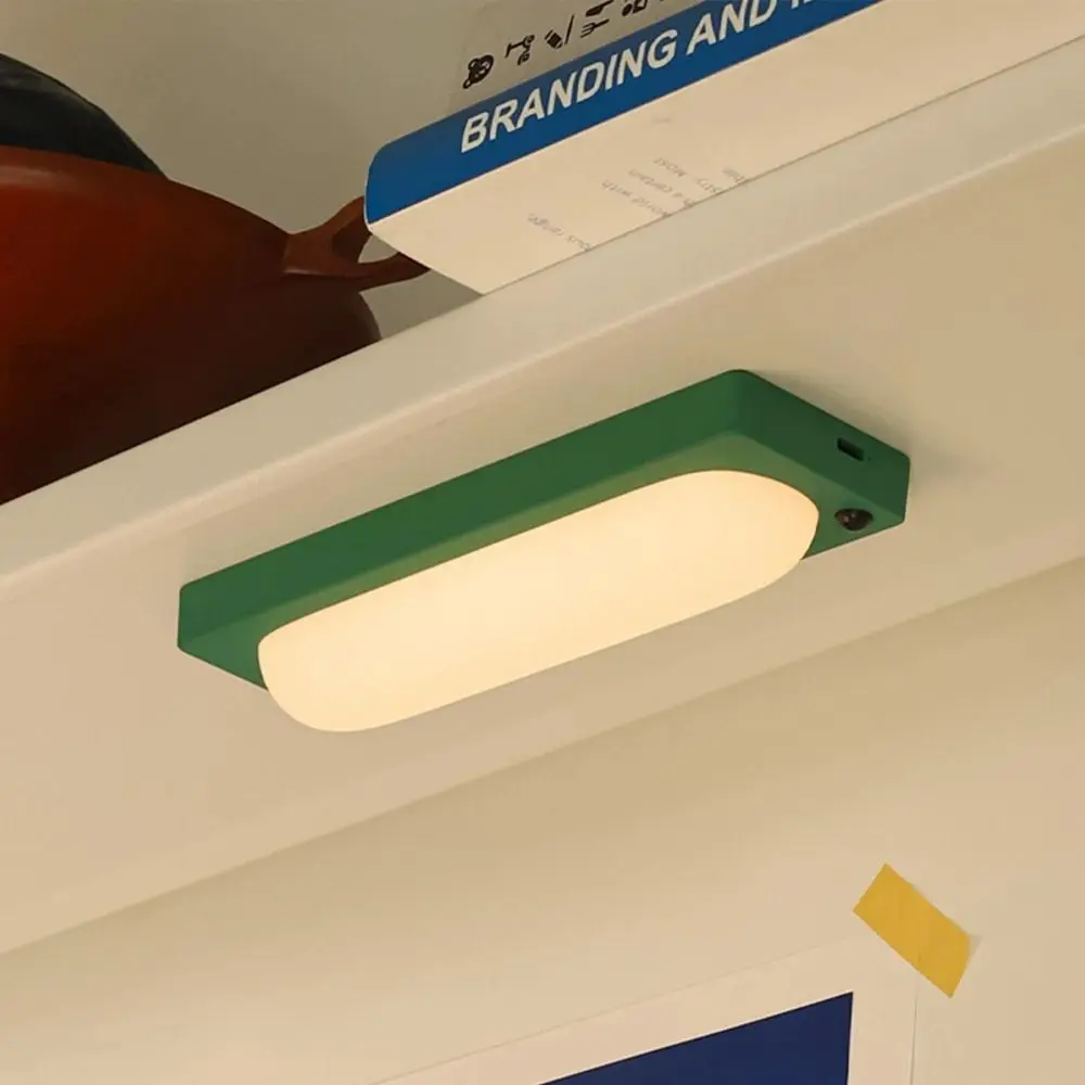 مصباح LED صغير ثنائي الغرض لاسلكي قابل لإعادة الشحن ضوء تلقائي مستشعر ذكي مغناطيسي جسم الإنسان التعريفي ضوء الليل المدخل #1
