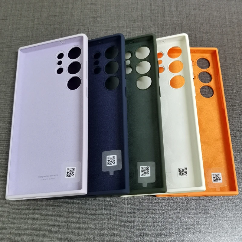 For Samsung Galaxy S23 Ultra Case Silky Soft-Touch Liquid Silicone Cover Full Back Protective Shell S23Ultra s23Ultra Phone Case