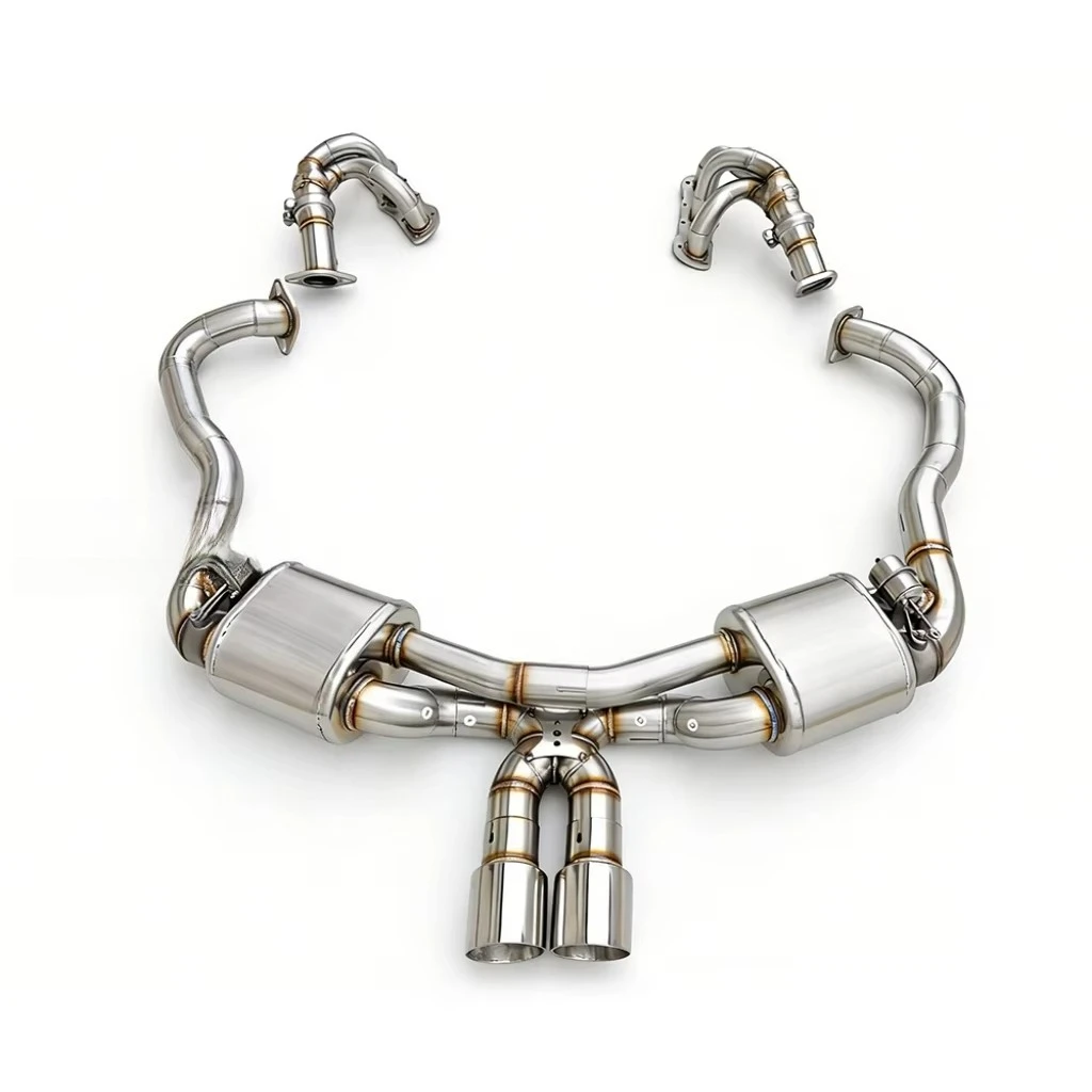 Exhaust Paired with Exhaust Manifold Head for  Boxster S/Cayman S (981) 3.4 2012-2016  Exhaust High-performance cat Back
