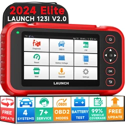 2024 New-LAUNCH X431 CRP123i V2.0 OBD2 Scanner Car Diagnostic Tools ABS SRS Engine AT 4 System Scanner + 7 Reset Free Update