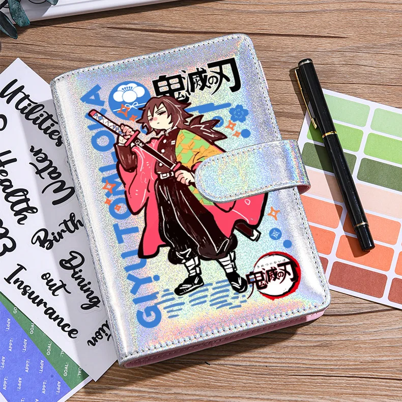 สมุดโน้ตเลเซอร์ลายดาบพิฆาตอสูร คามาโดะ เนซึโกะ ทันจิโร่ อากัตสึมะ เซ็นอิตสึ ของสะสมอนิเมะ แบบพกพา ถอดเปลี่ยนได้ แบบใบหลุด