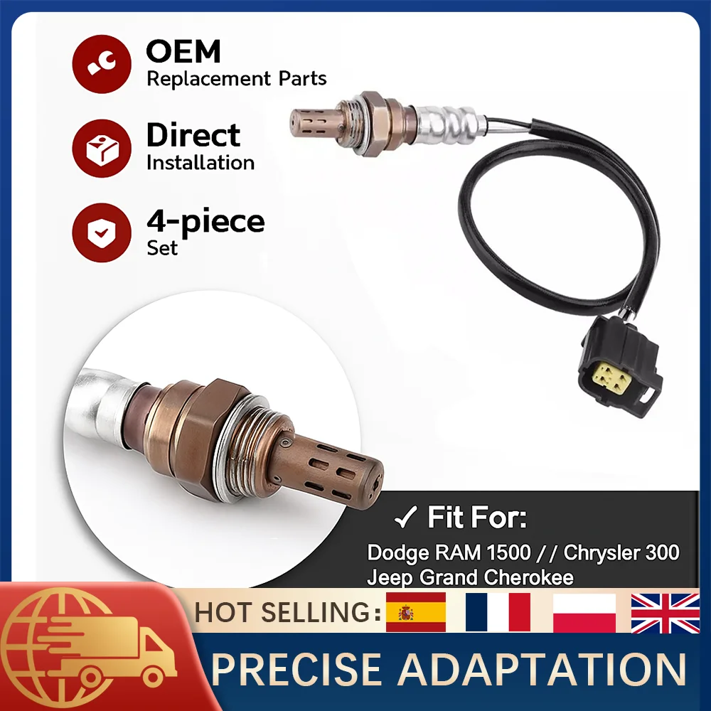 

4PCS Oxygen O2 Sensor Upstream&Downstream for Dodge Ram 1500 Chrysler Jeep Replace 234-4587 234-4770 56029049AA