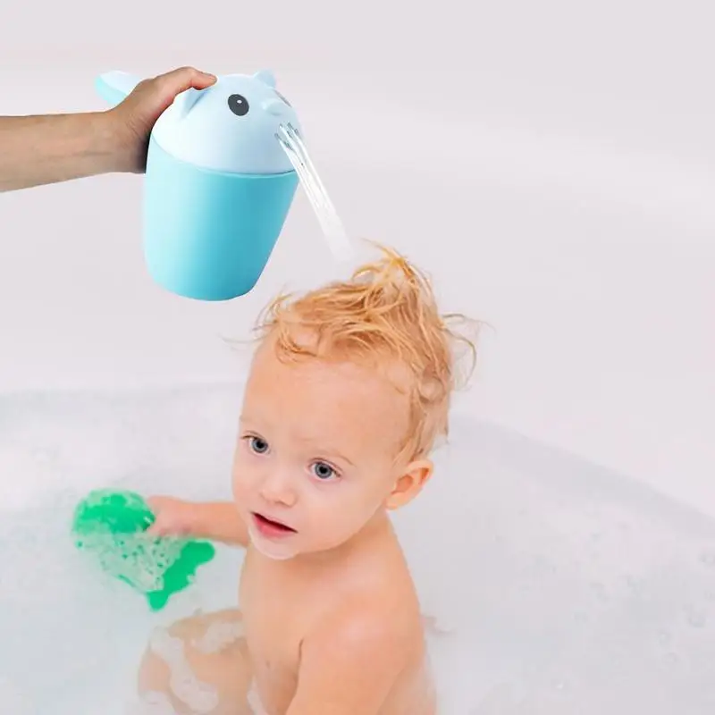 Bath Rinse Cup Ergonomic Handle Bath Water Pourer Shampoo Rinse Cup Shampoo Scoops Sprinkler Bath Water Bailer Baby Bath Pour