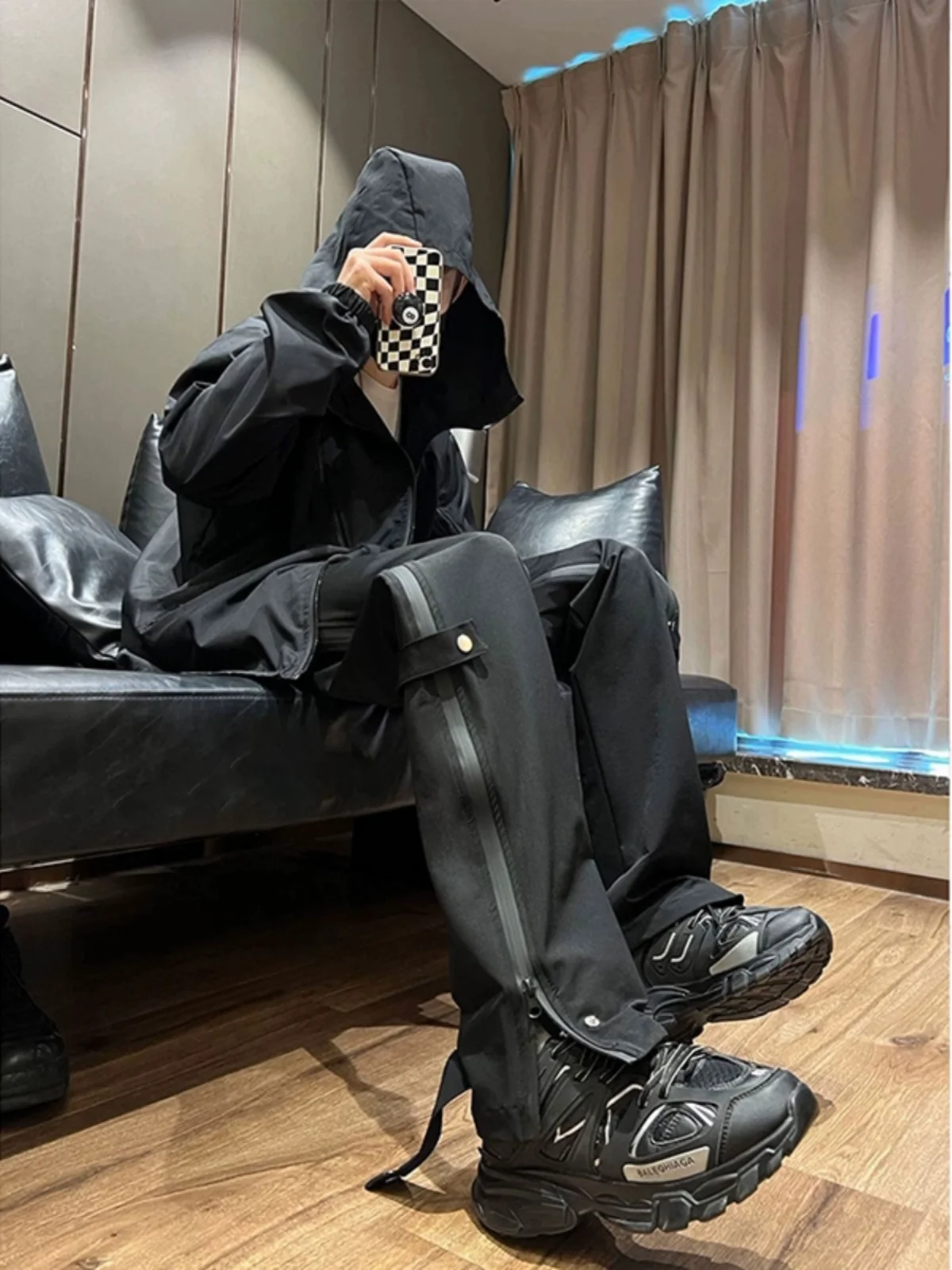 

American Vibe Men's Outdoor Hiking Trousers Tee-Proof Fce Casual Pants Breathable Polyester Fiber Straight Leg Trousers