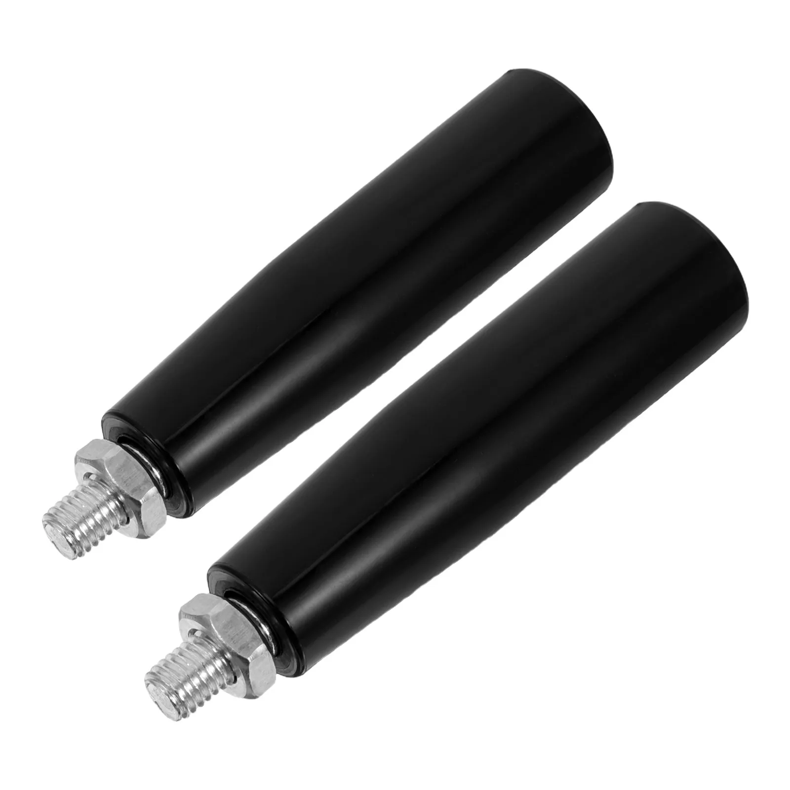 2Pcs Revolving Knob Handwheel M10x80mm Threaded Metal Grip Ergonomic Rotating Handle for Lathe Milling Machine Trailer Jack