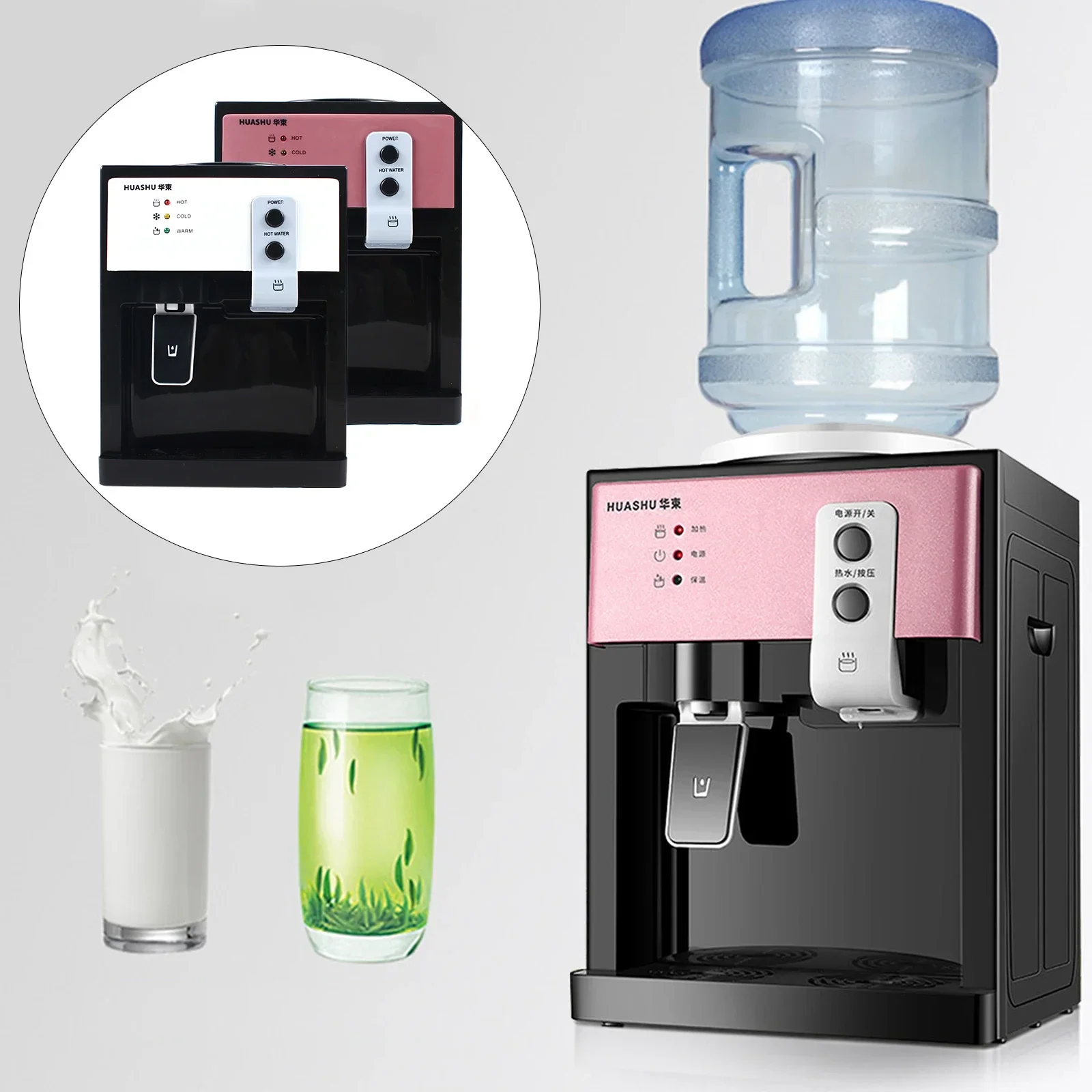 

HS-09 Desktop Water Dispenser, Hot & Cold Water, Compact, Efficient, Ideal for Home & Office Use, Multi-Function, Energy-Saving