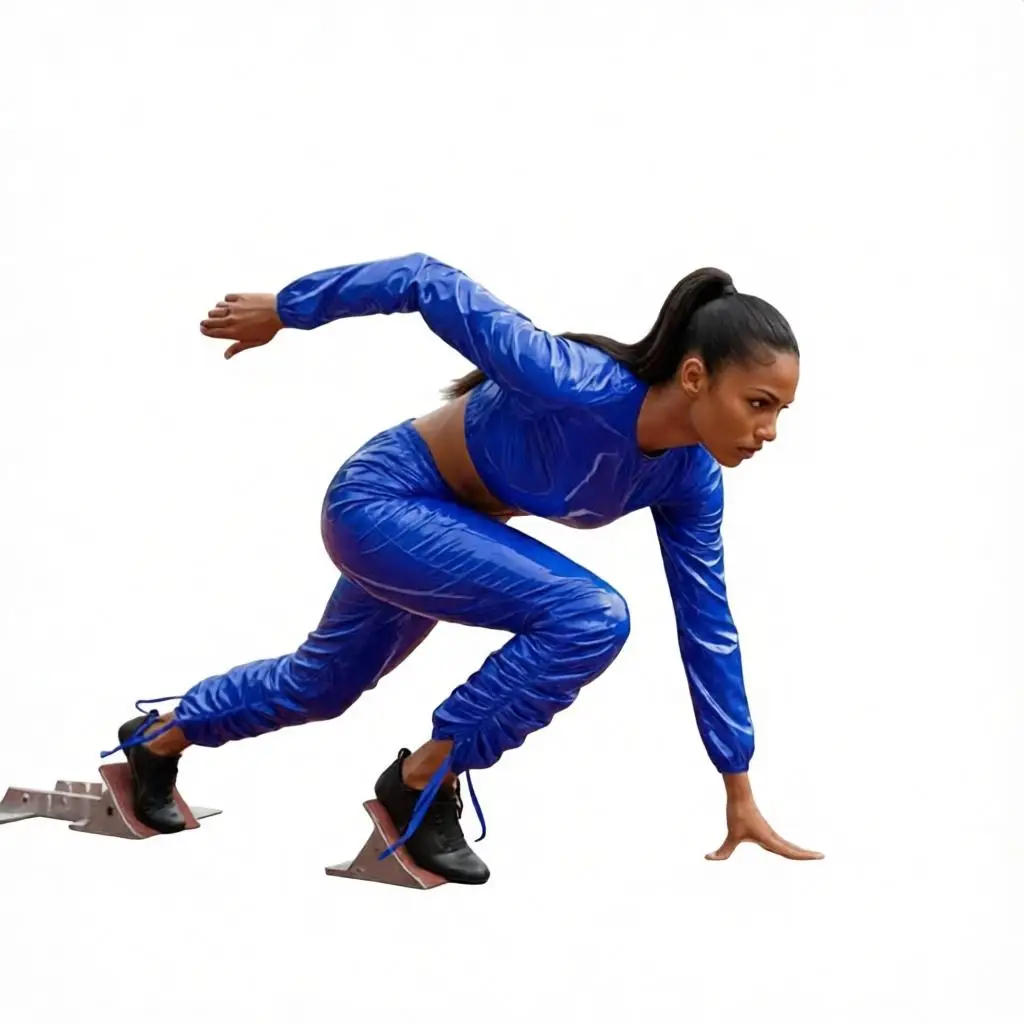 Women Vinyl Waterproof Cool Motorcycle Suit Long Sleeve Crop Top And Hip Hop Dance Jogging Trousers Drawstring Glossy Pant Set