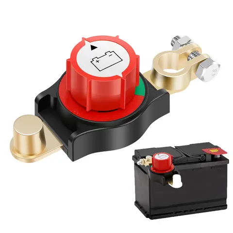 12-48V 상단 포스트 배터리 분리 스위치 안전 자동차 배터리 차단 15 ~ 17mm 음극 배터리 단자 용 킬 스위치 켜기 끄기