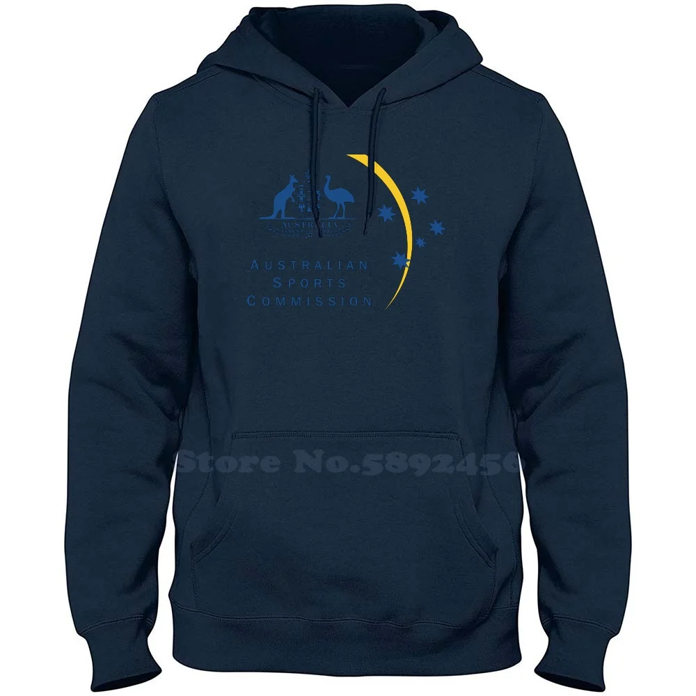 Australian Sports Commission Logo High-quality 100% Cotton Hoodie New Graphic Sweatshirt