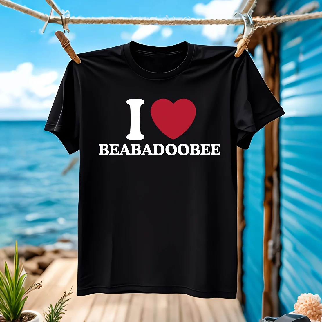 

I Love Beabadoobee Graphic Men's T-shirt 100% Cotton Casual Breathable Confortable casual daily wear available in various sizes