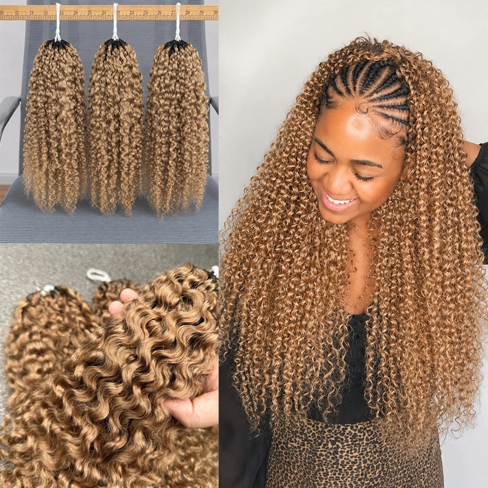 12A Bal Sarısı Kıvırcık İnsan  - Crochet Braiding Hair incelemesi ve fiyatı