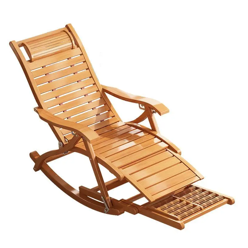 Shake folding adult recliner lunch break adult lounge chair home leisure balcony nap happy elderly chair