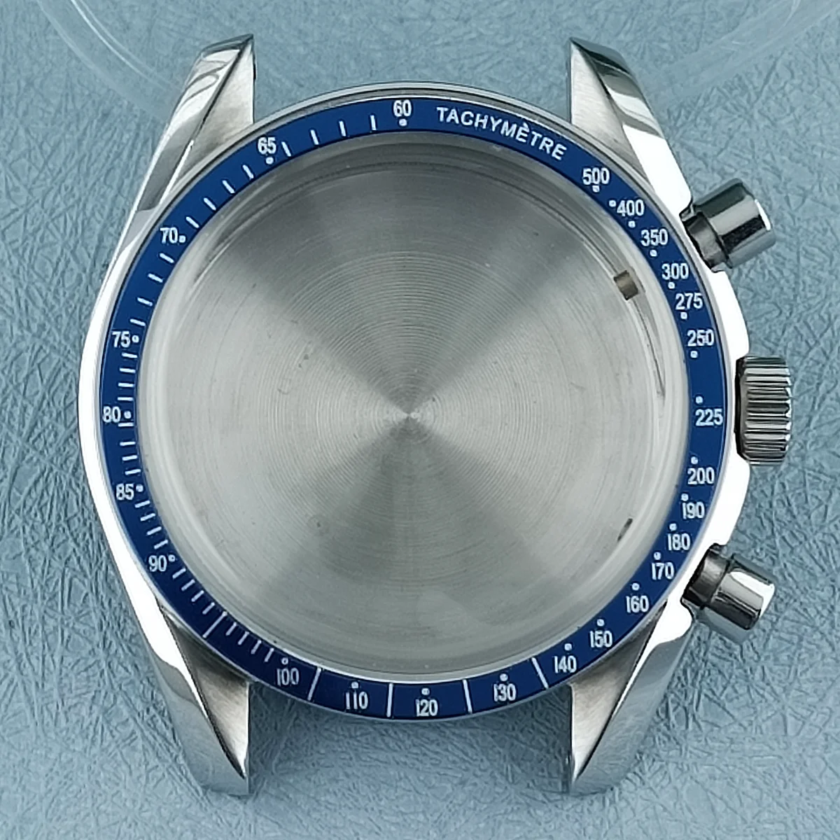 Funda de reloj VK63 de 40mm para hombre, accesorio de reloj de cuarzo con cristal recubierto de acero inoxidable, resistente al agua