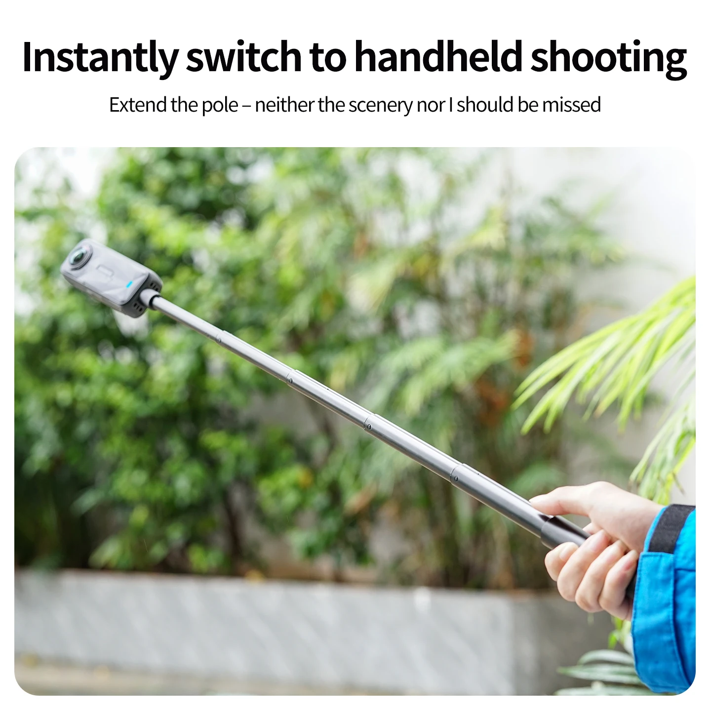 Kamera-Selfie-Stick-Clip für Rucksack-Schultergurt – Schnellverschluss-Halterung für Insta360 GoPro DJI Action – Freihändige Fotografie – Detail 5