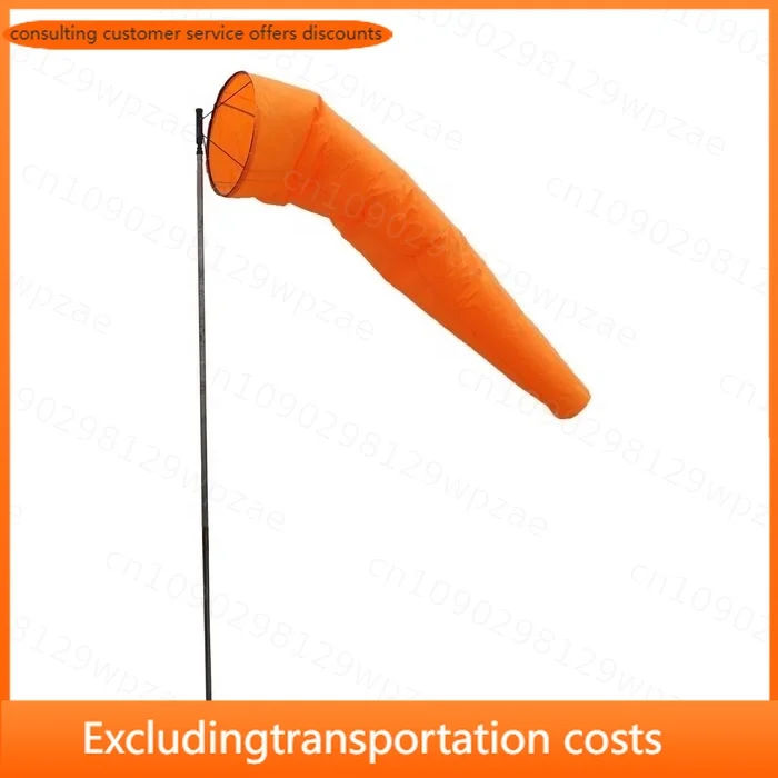 Custom Outdoor Orange Windsock High Visibility Wind Direction Measurement Flag