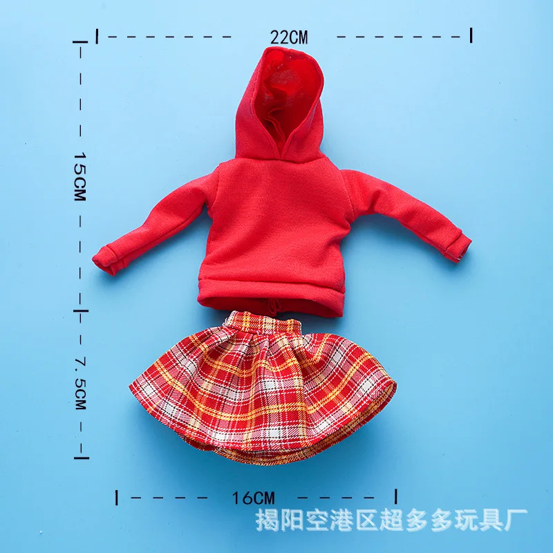 1/6 BJD Doll Clothes For Barbie Doll Outfits Puff Sleeve Shirt Skirt Shorts For Barbie Clothes 11.5" Dollhouse Accessories Toys view 5