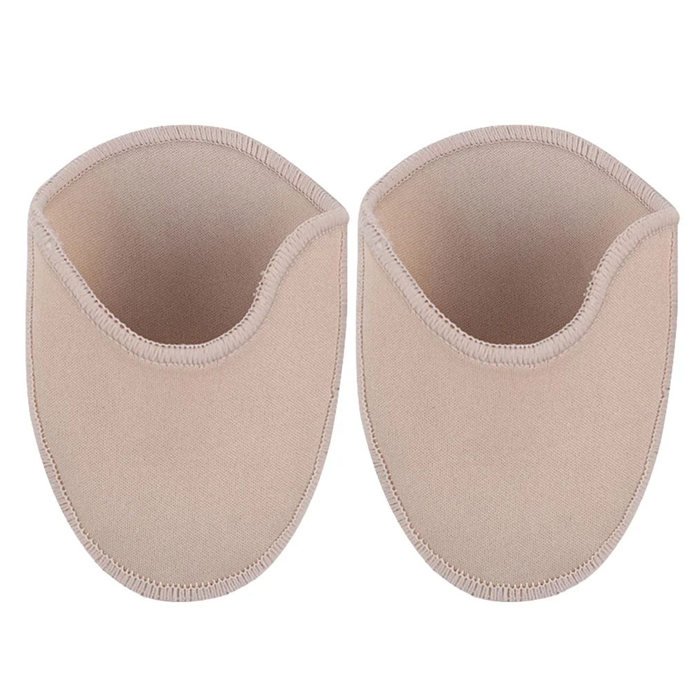 Womens Slippers Toe Caps Dress Shoes Foot Protector Beige Ballet Dance Socks Miss