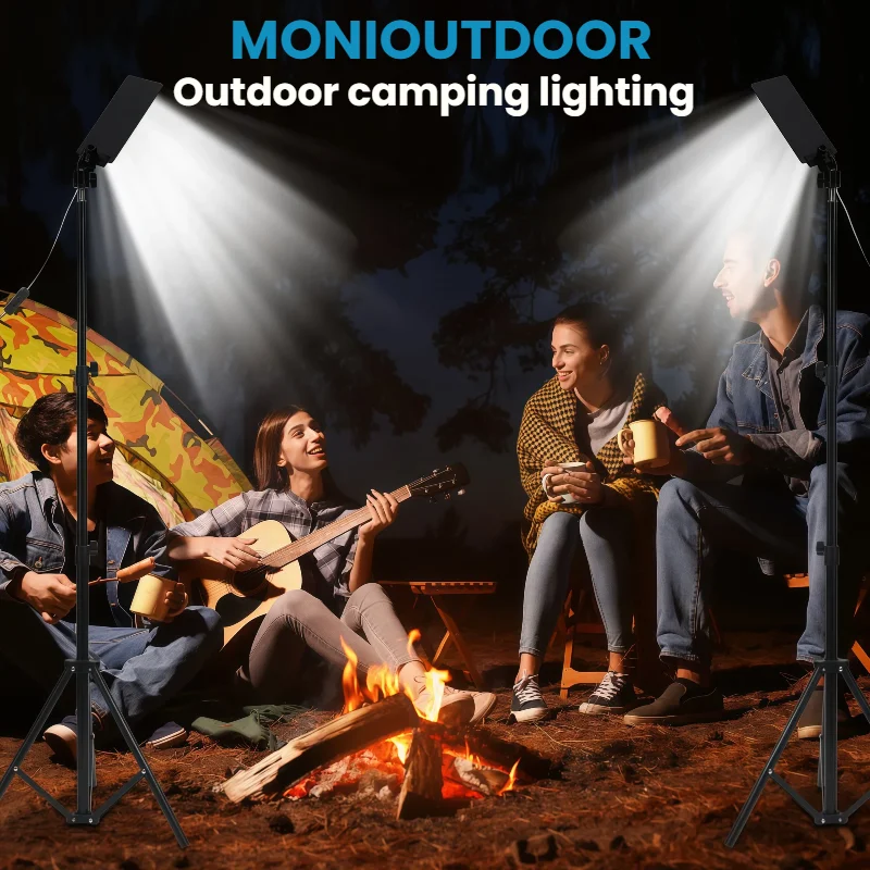 伸縮式LEDキャンプライト三脚、屋外用伸縮ライトスタンド付き - Outdoor Camping Lamp のレビューと価格