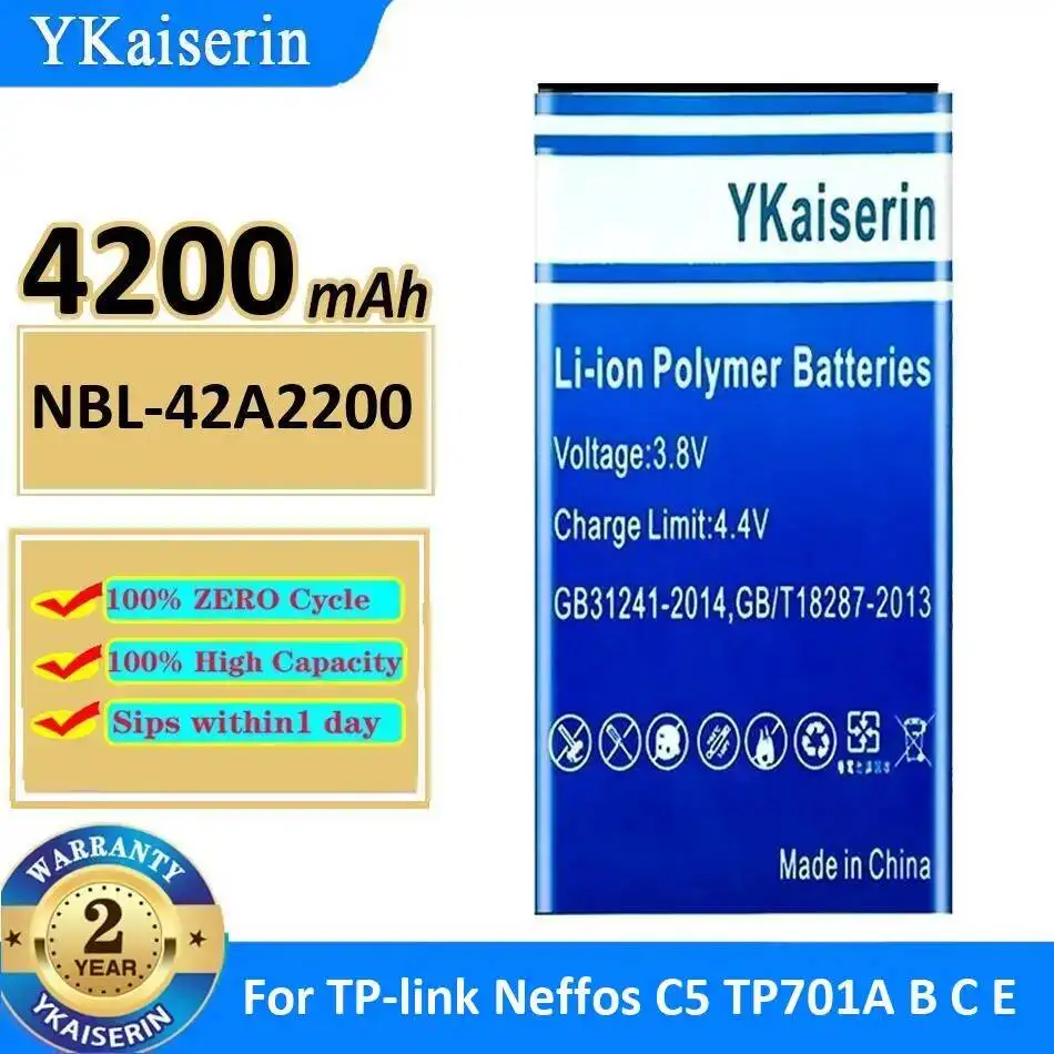 

4200Mah Mobile Phone Battery Nbl-42A2200 Reliable Replacement For TP-Link Neffos C5 TP701A B C E