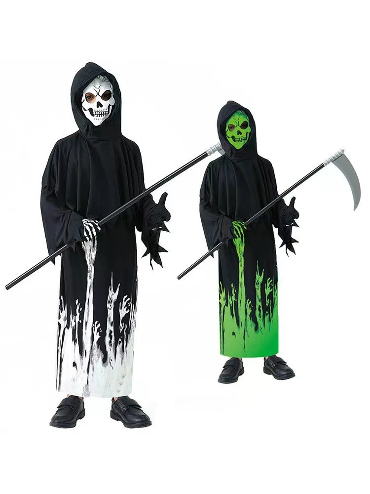 

Halloween Children's Cosplay Clothes Ghost Role-playing Party Dress Up Night Glow Costumes