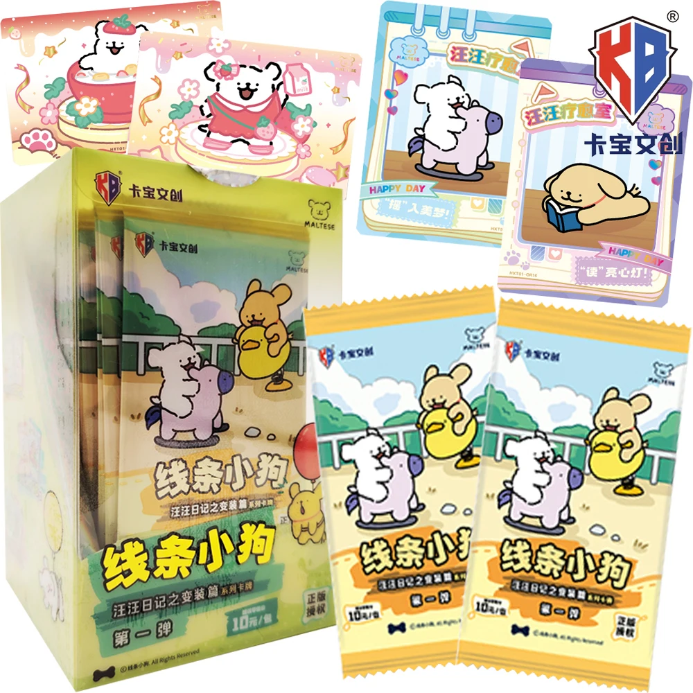 

Original Kabao Maltese Collection Cards Lively Cute Warm and Healing Anime Cartoon Puppy Exquisite Creative Theme Cards Toy Gift