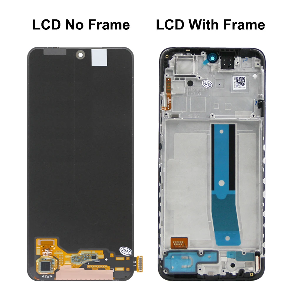 6.43'' Original For Redmi Note 11 2201117TG Display Rplacement, for Xiaomi Redmi Note 11 Lcd Touch Screen with Frame Assembly