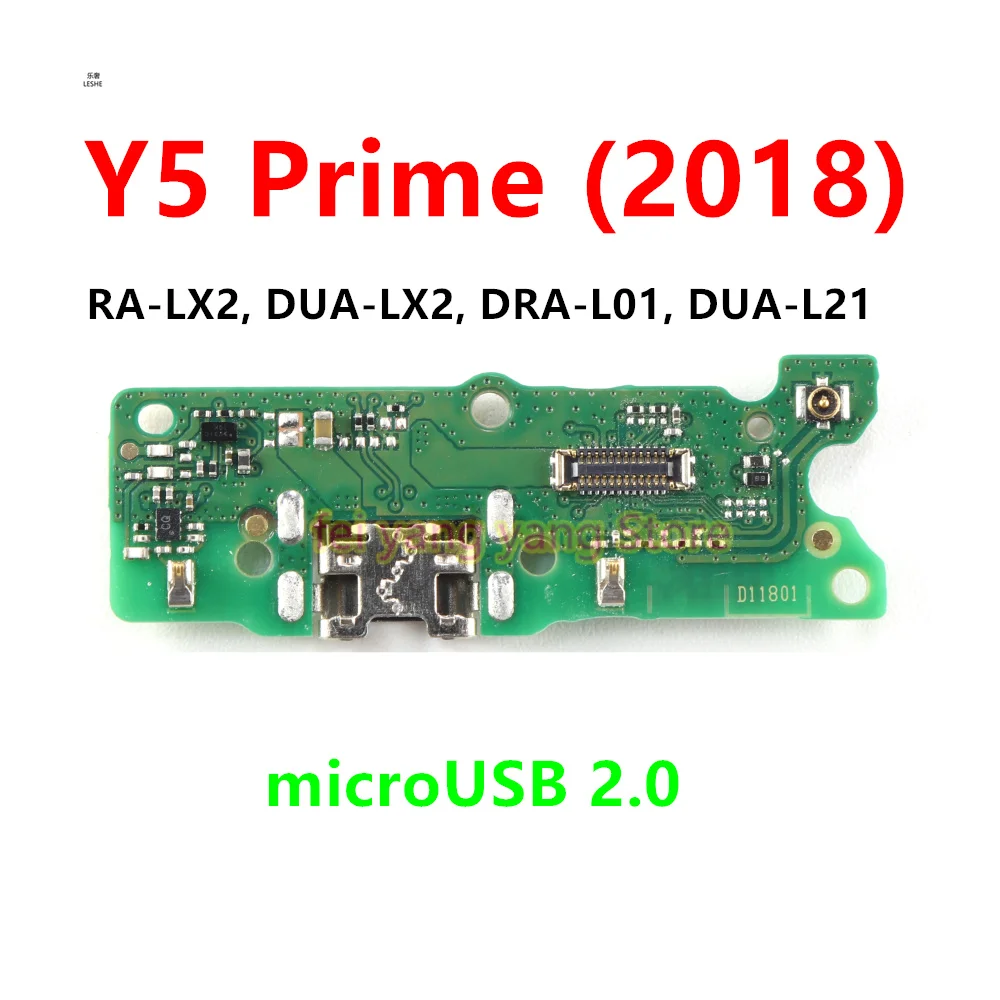 

USB-разъем для док-станции для зарядного устройства, порт быстрой зарядки, гибкий кабель microUSB 2.0 для Huawei Y5 Prime (2018)