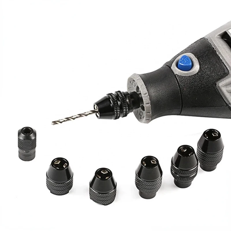 0.5-3.2MM Faster Bit Swaps M8/M7 Mini drill Chuck accessory for Dremel rotary tool and mini grinder drill chuck