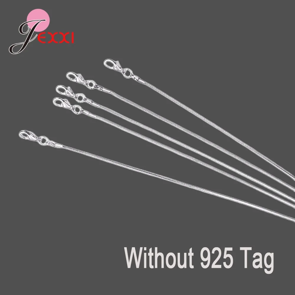 5 STKS Groothandel 925 Sterling Zilver 18 Stijlen Sieraden Kettingen Ketting Met Karabijn Voor Hanger DIY Sieraden Maken