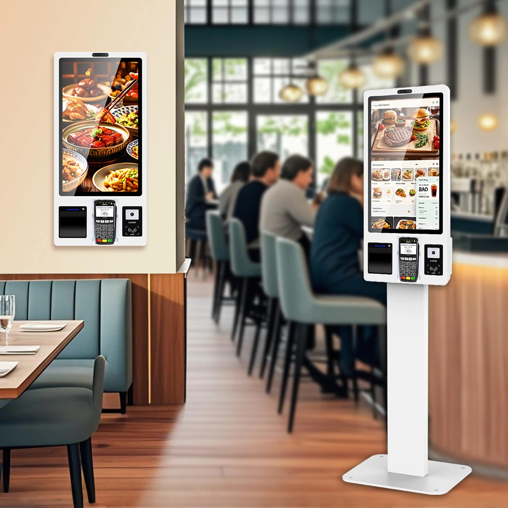 Ordering Kiosk touch screen Self Service terminal kiosk POS system self payment kiosk Fast Food Hot Sale Restaurant 24
