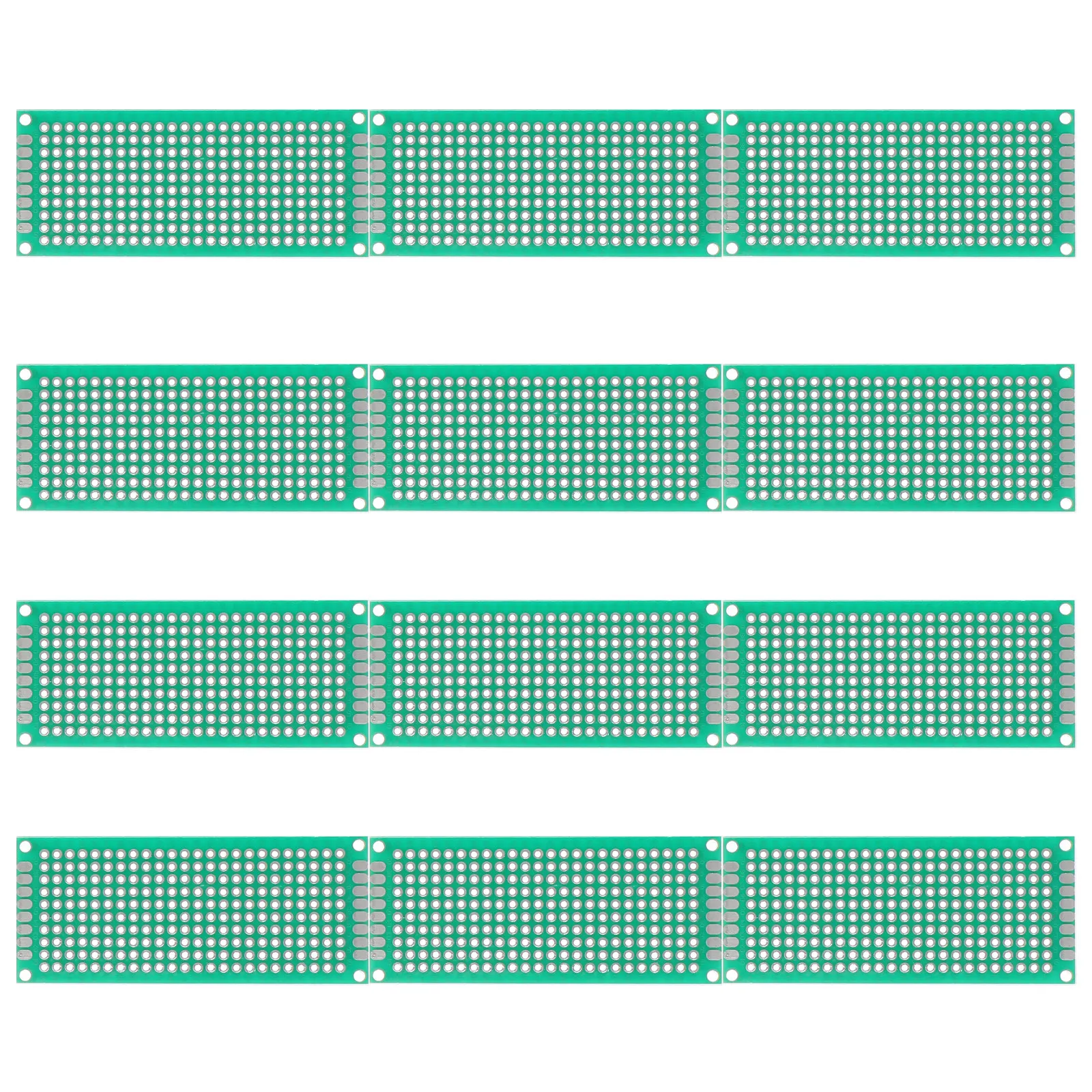 12Pcs Electronic Experiment Board Practical Soldering Board For Electronics Engineer Sturdy