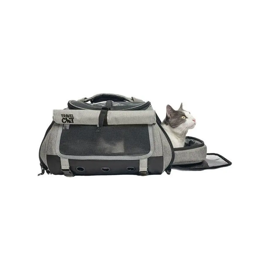 

Cat Carrier Bag Portable Comfort Soft Sided Transpurrter Cat Carrier for Small Medium Cats Kitten up to 30 LBs Airline Approved