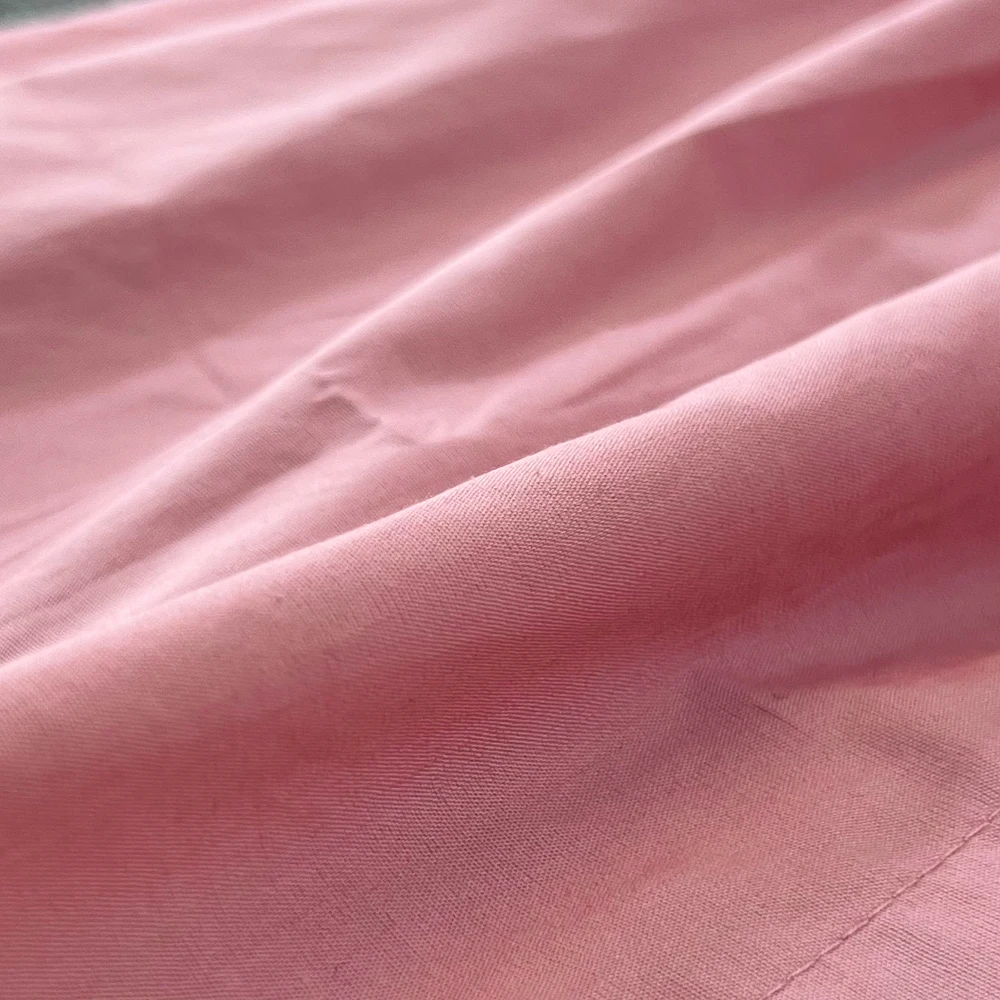 ssTss 夏の女性のシャツドレス無地ポロ襟半袖弾性ウエストシングルブレスト A ラインカジュアル女性ドレス