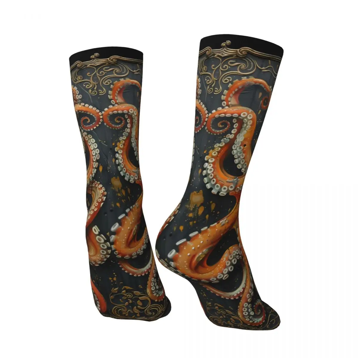 Octopus Socks Printed Men's Stockings Polyester