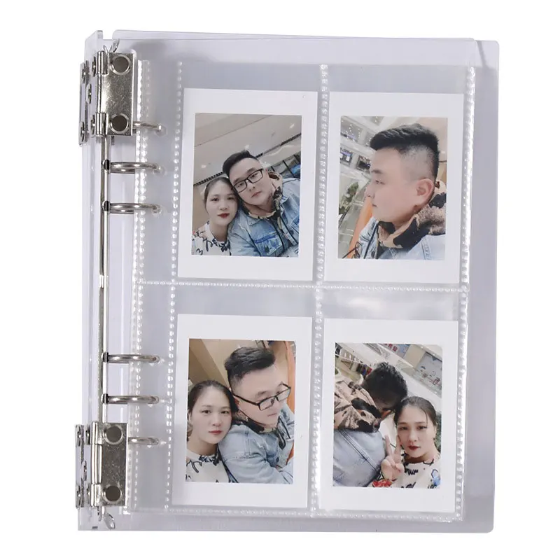 olaroid Photo Album Four Palace Grid Card Album Acrylic a5 Loose-leaf Card Album Inner Page Shell Sticker Storage Album