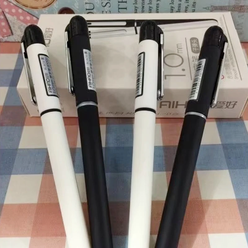 2019 Top Brand New Arrive 1.0 mm Brand Gel Ink Pen, Rubber School&Office Exam Business Necessary 12 Smooth Writing High Quality
