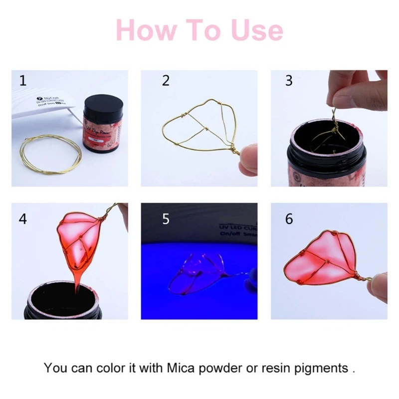 UV DIP Resin UV Flower Making Liquid for Wire Metals Dipped In Resin Curing