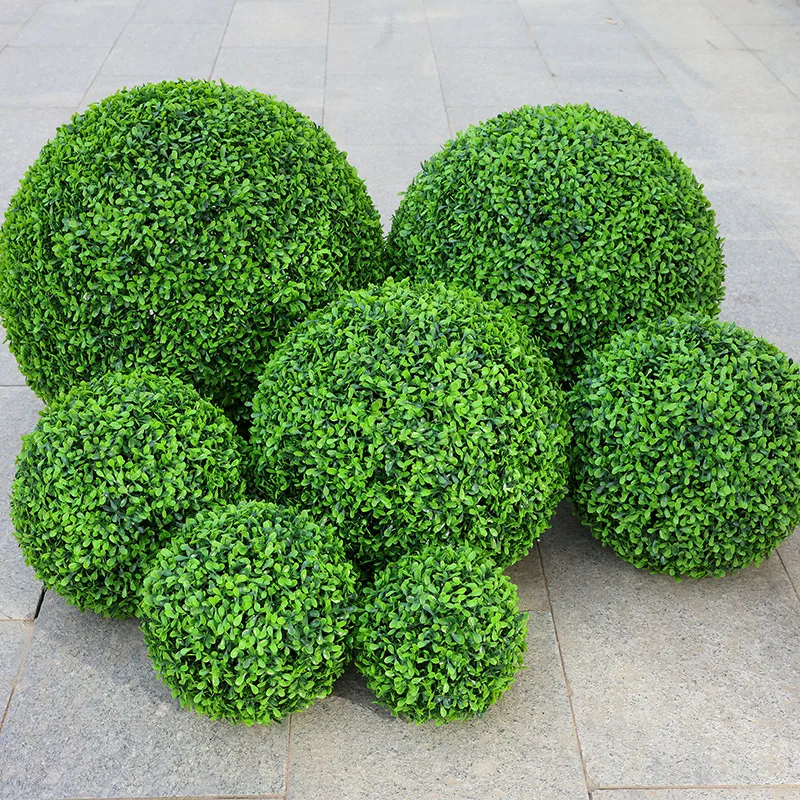 Artificial Plant Topiary Balls Faux Plants Decorative Balls for Outdoor Patio Garden Balcony Backyard Indoor Home Wedding Decor