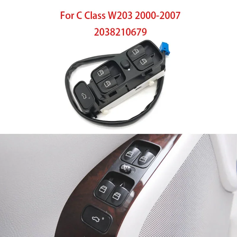 

A2098203410 Power Control Window Switch For MERCEDES C CLASS W203 C180 C200 C220 A2038200110 2038210679 A2038210679