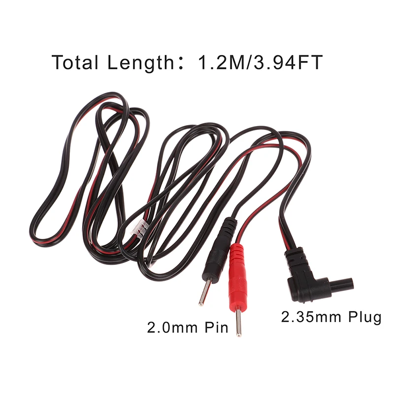 

2.35mm Replacement Electrode Cable Conductive Standard Pin Connection Cables for TENS Unit Muscle Stimulator Digital Therapy