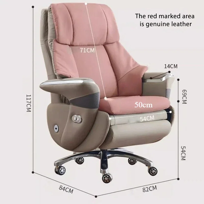 Ergonomic Office Chair with Swivel Seat and Footrest Adjustable Backrest Angle and Height Adjustable Executive Computer Chair