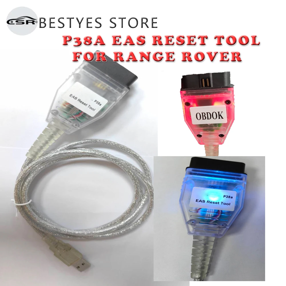 P38a EAS Reset Tool for Range Rover Electronic Air Suspension OBDII Interface Clear Read Stored Faults Codes Diag P38a EAS-Reset