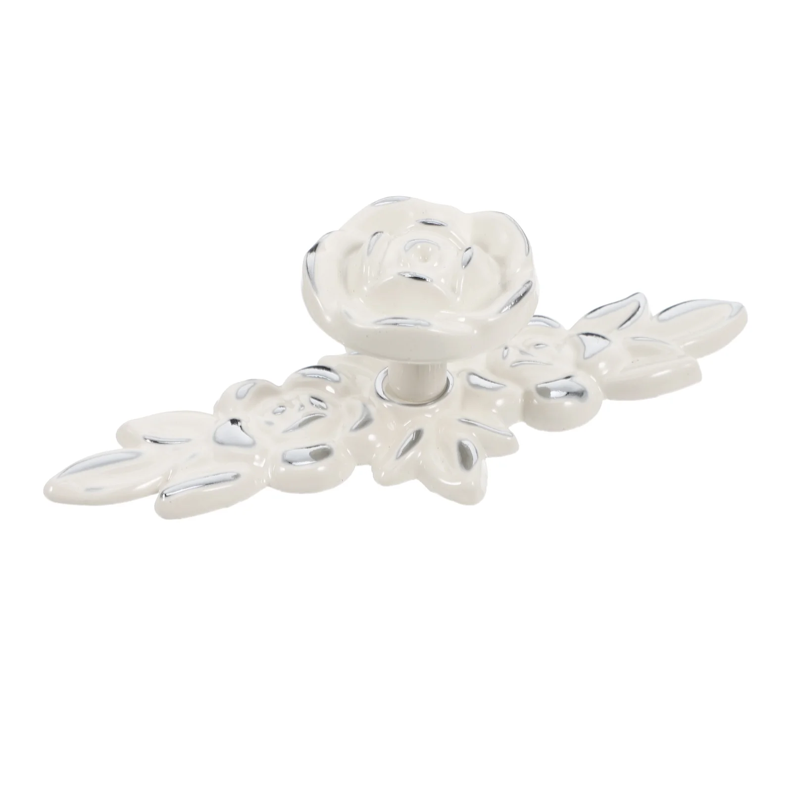 

Durable Zinc Alloy European Style Lacquered Cabinet Handle Rose Flower Design Easy Installation for Kitchens Bedrooms Bathrooms