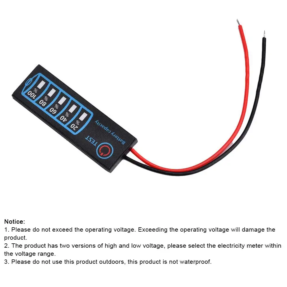 Battery Level Indicator 3-Series Ternary Lithium Battery Lithium Iron Phosphate Lead-Acid Battery Capacity Display Tester Meter image 2
