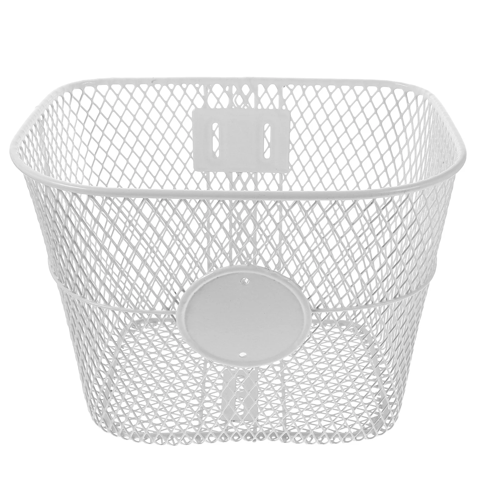 Vintage Mesh Bicycle Front Basket Stylish Bike Rack Front Mount Cargo Carrier for Adults Campus Commuting