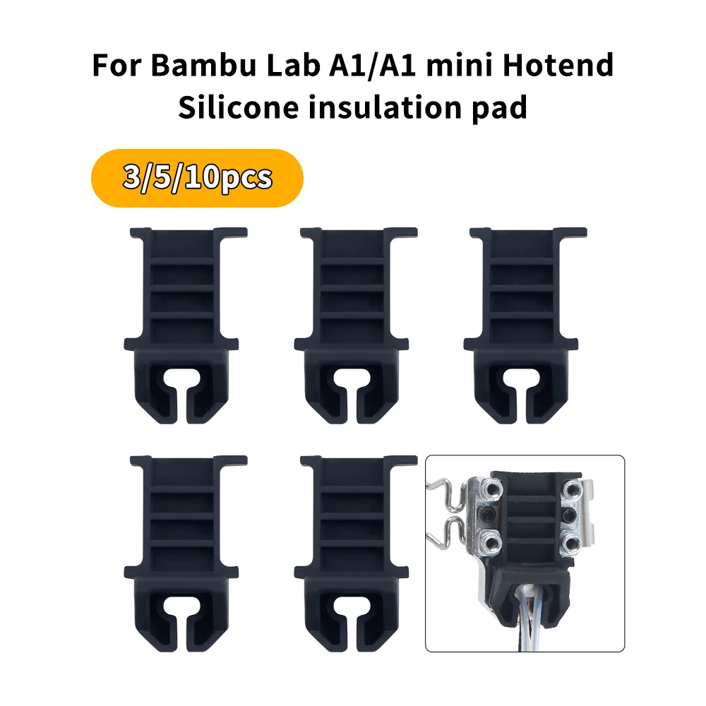 

for Bambu Lab A1/A1 mini Hotend silicone insulation pad Hot end silicone protective cover for Bambulab A1/A1mini 3D Printer
